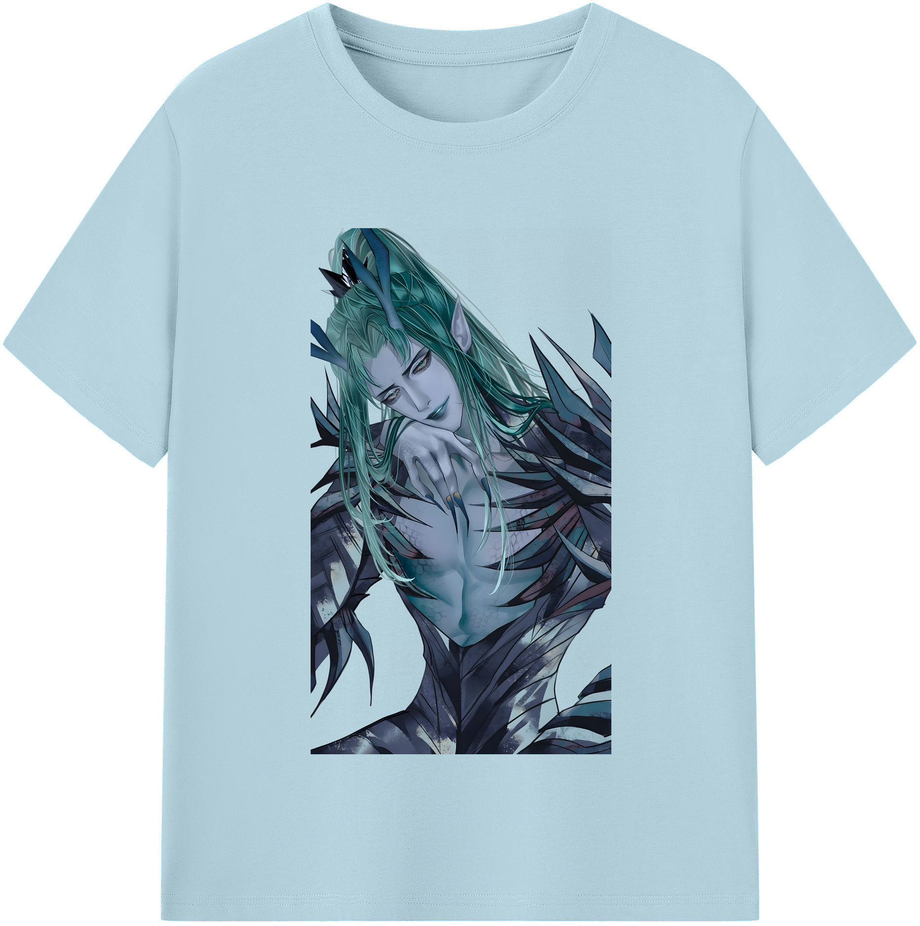 （画像用） Ne Zha 2 ナタ 魔童の大暴れ 綿100％半袖Tシャツ（フロントプリント）
